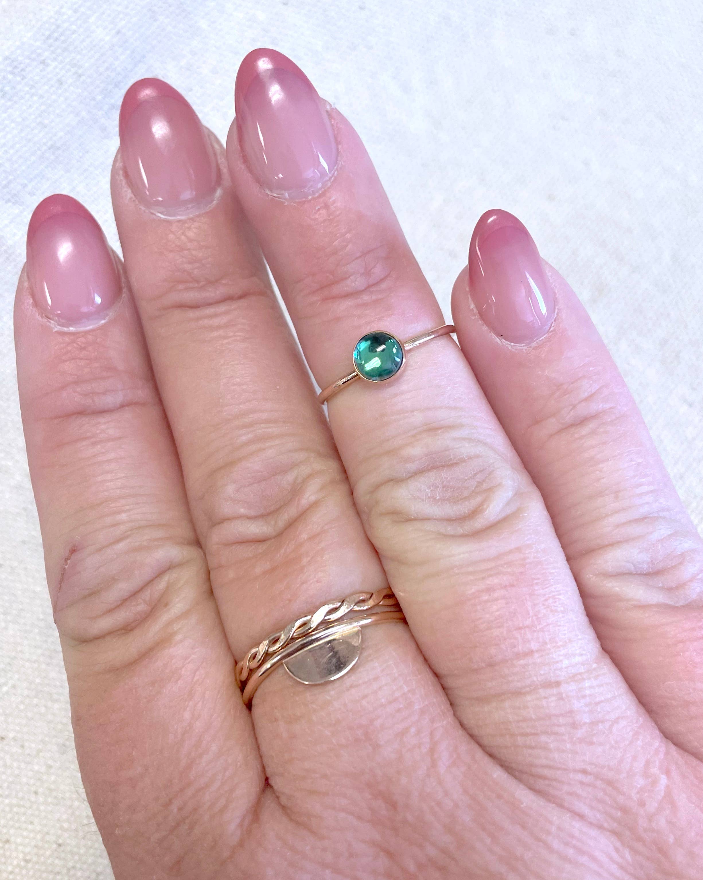 Mineral and Matter - Mystic Galazio Blue Topaz Ring - Image 5