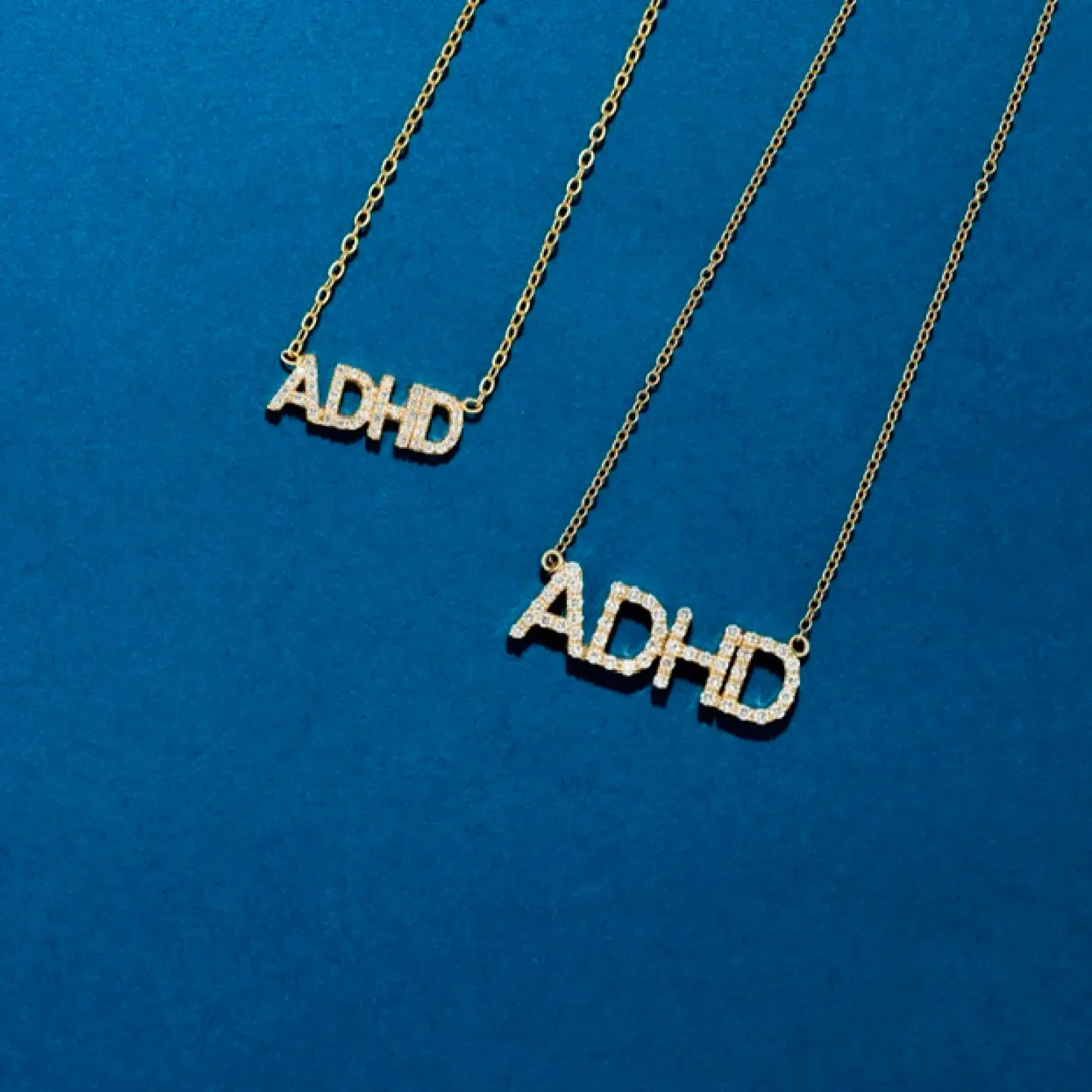 Mini "ADHD" Diamond Nameplate - Image 2