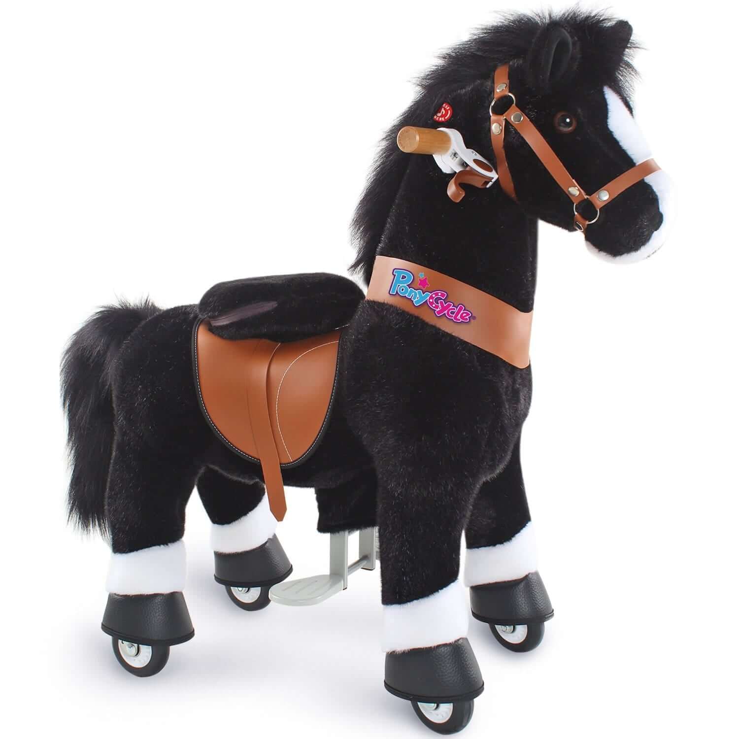 PonyCycle Ride-On Horse Age 3-5 - Black Model U