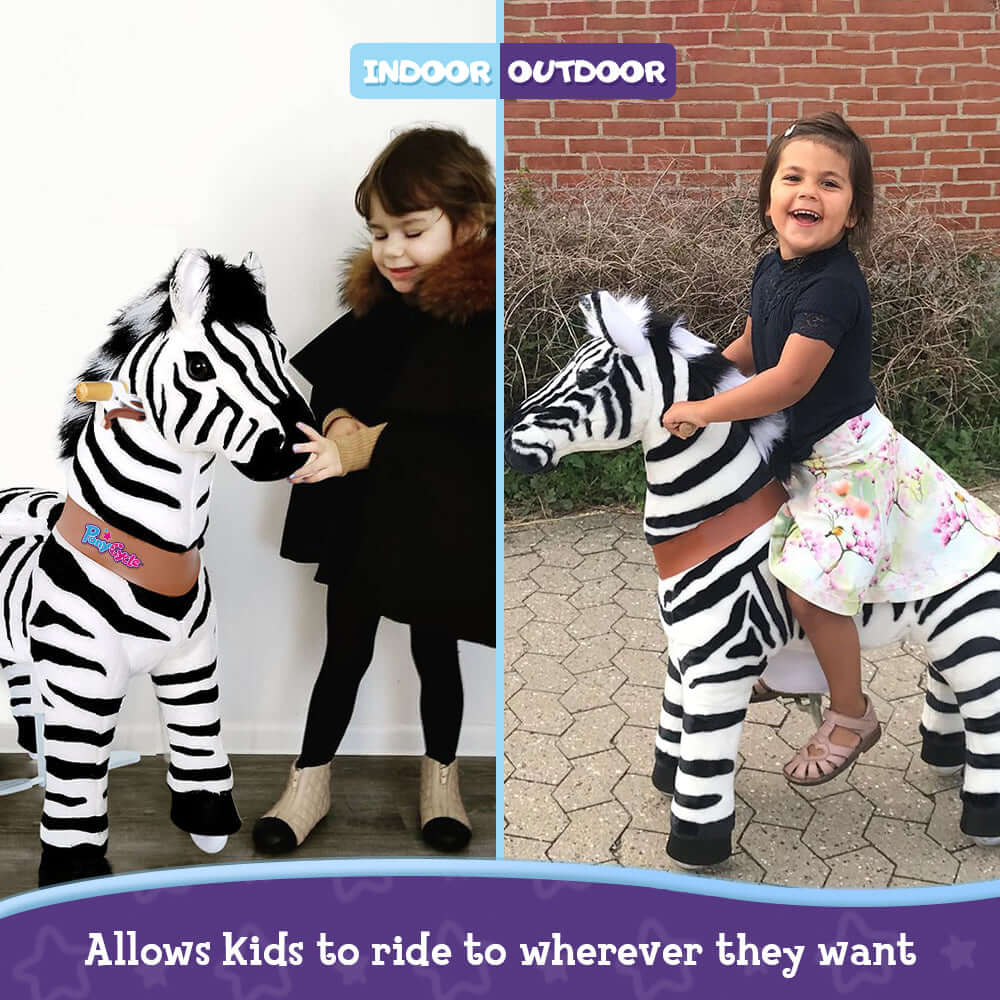 PonyCycle Ride-On Zebra Age 4-8 - Zebra Model U - Image 5