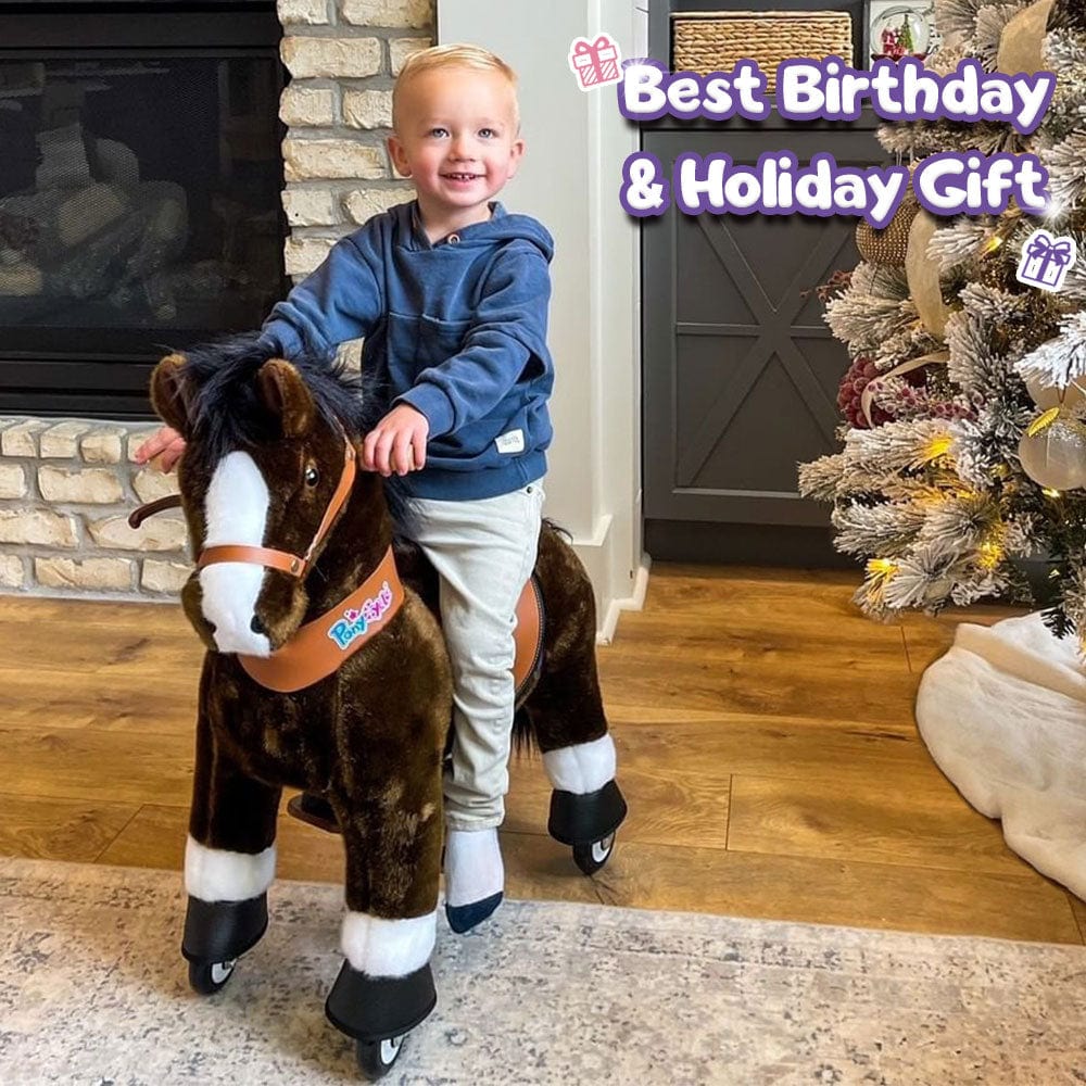 PonyCycle Ride-On Horse Age 3-5 - Chocolate Model U - Image 2
