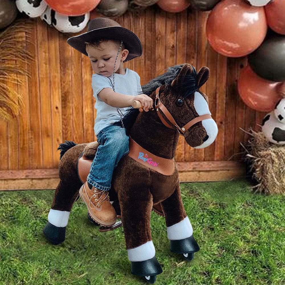 PonyCycle Ride-On Horse Age 3-5 - Chocolate Model U - Image 7