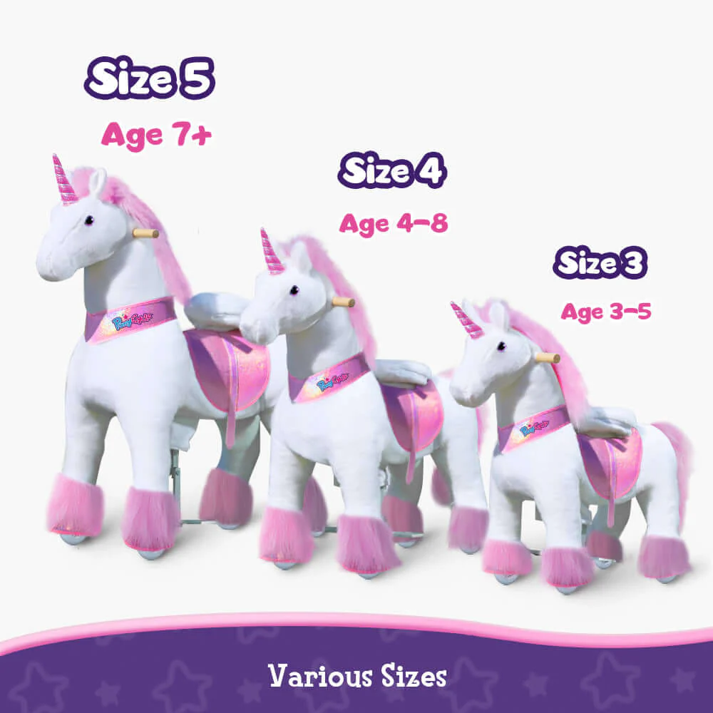 PonyCycle Ride-On Unicorn Age 4-8 - Pink Model U - Image 5