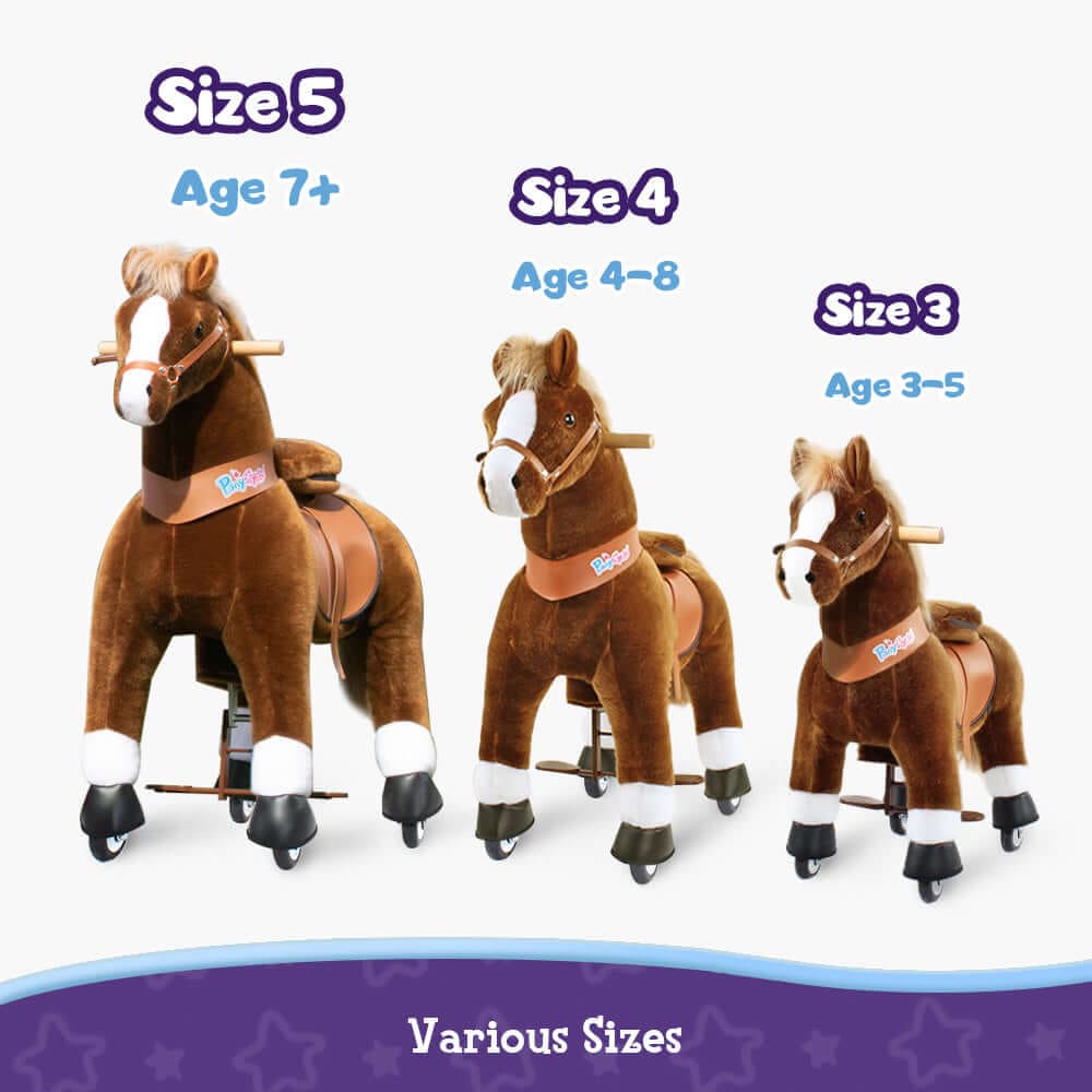 PonyCycle Ride-On Pony Age 3-5 - Brown Model U - Image 5