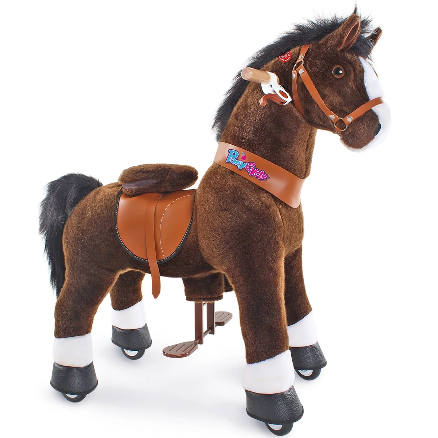 PonyCycle Ride-On Horse Age 4-8 - Chocolate Model U