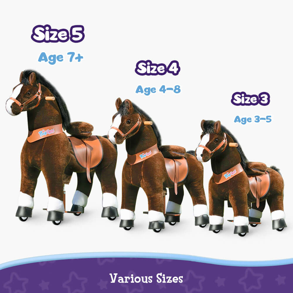 PonyCycle Ride-On Horse Age 4-8 - Chocolate Model U - Image 5