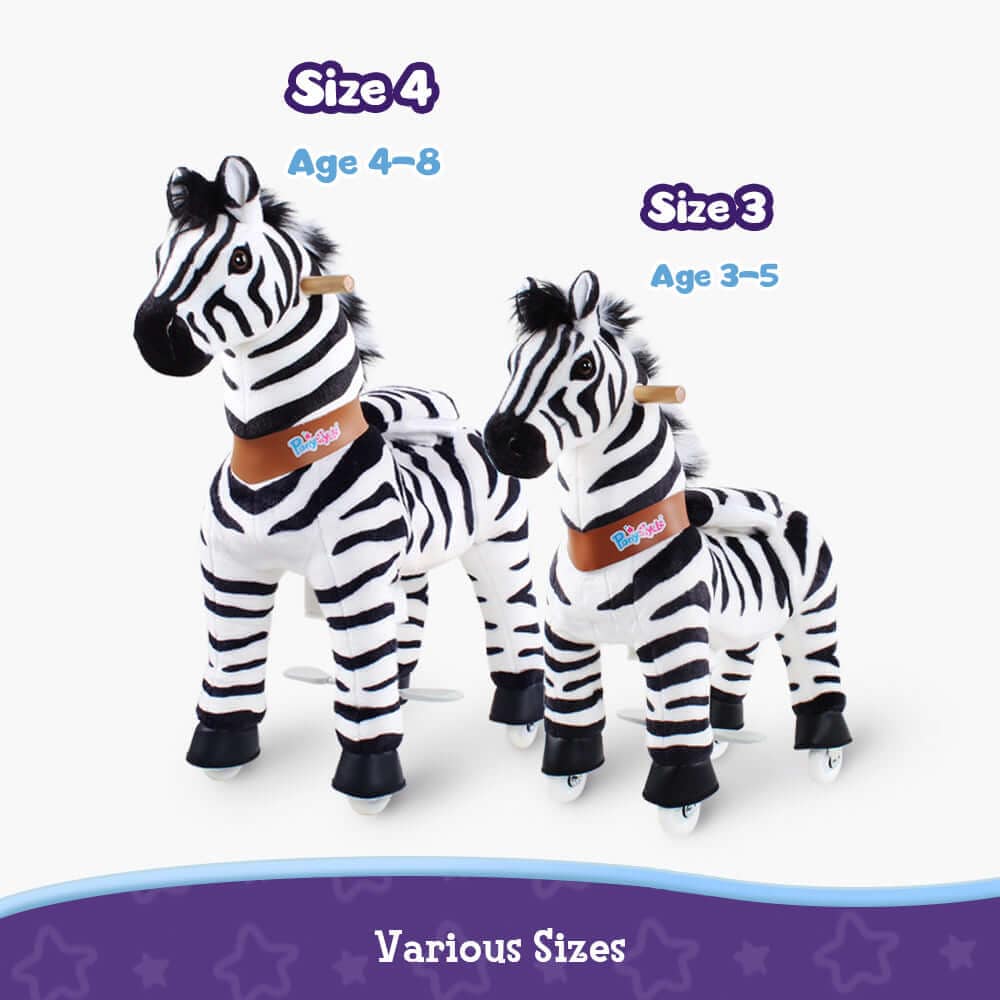 PonyCycle Ride-On Zebra Age 3-5 - Zebra Model U - Image 4