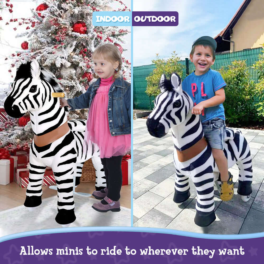 PonyCycle Ride-On Zebra Age 3-5 - Zebra Model U - Image 5