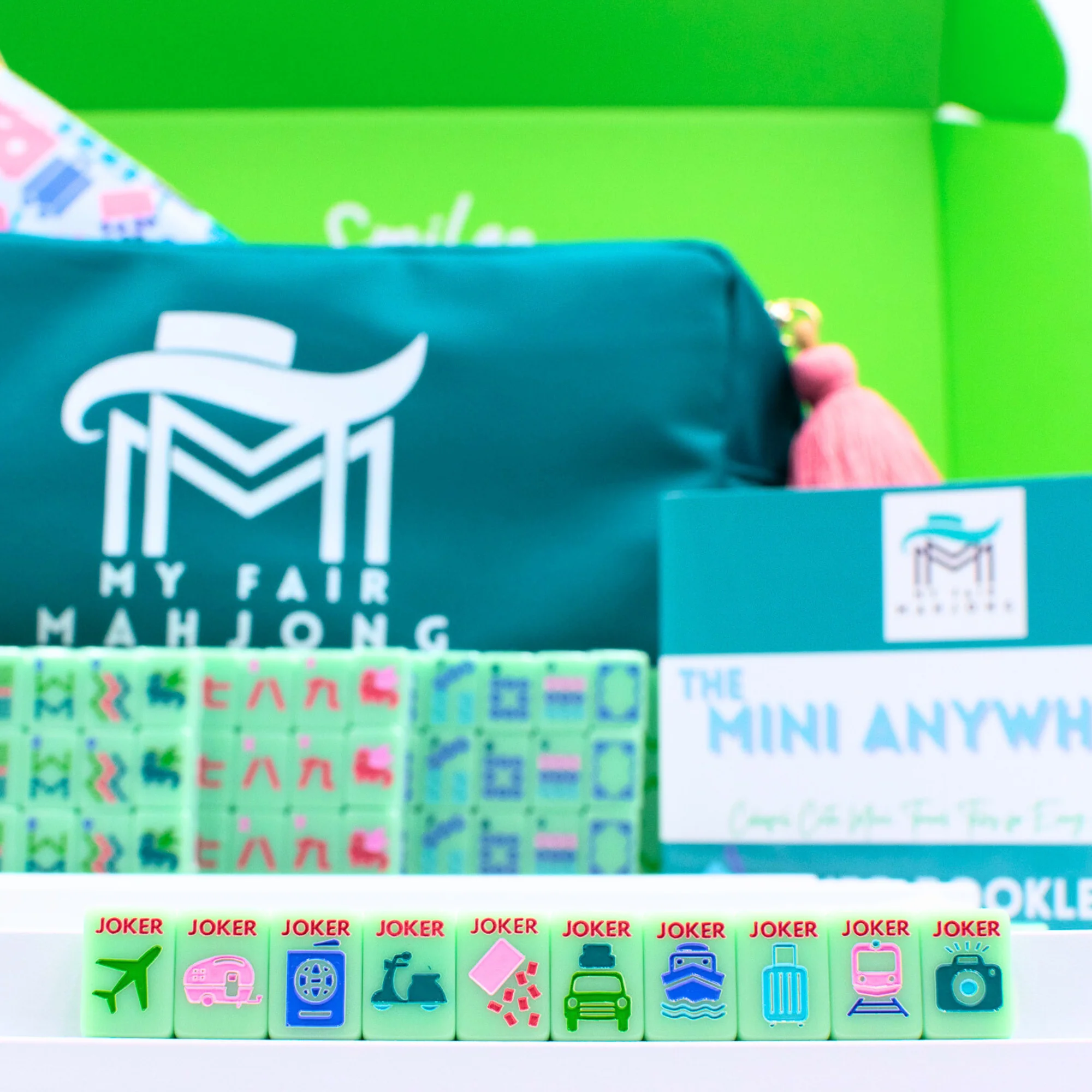 My Fair Mahjong - Mini Anywhere Travel Mahjong Series - Green - Image 11