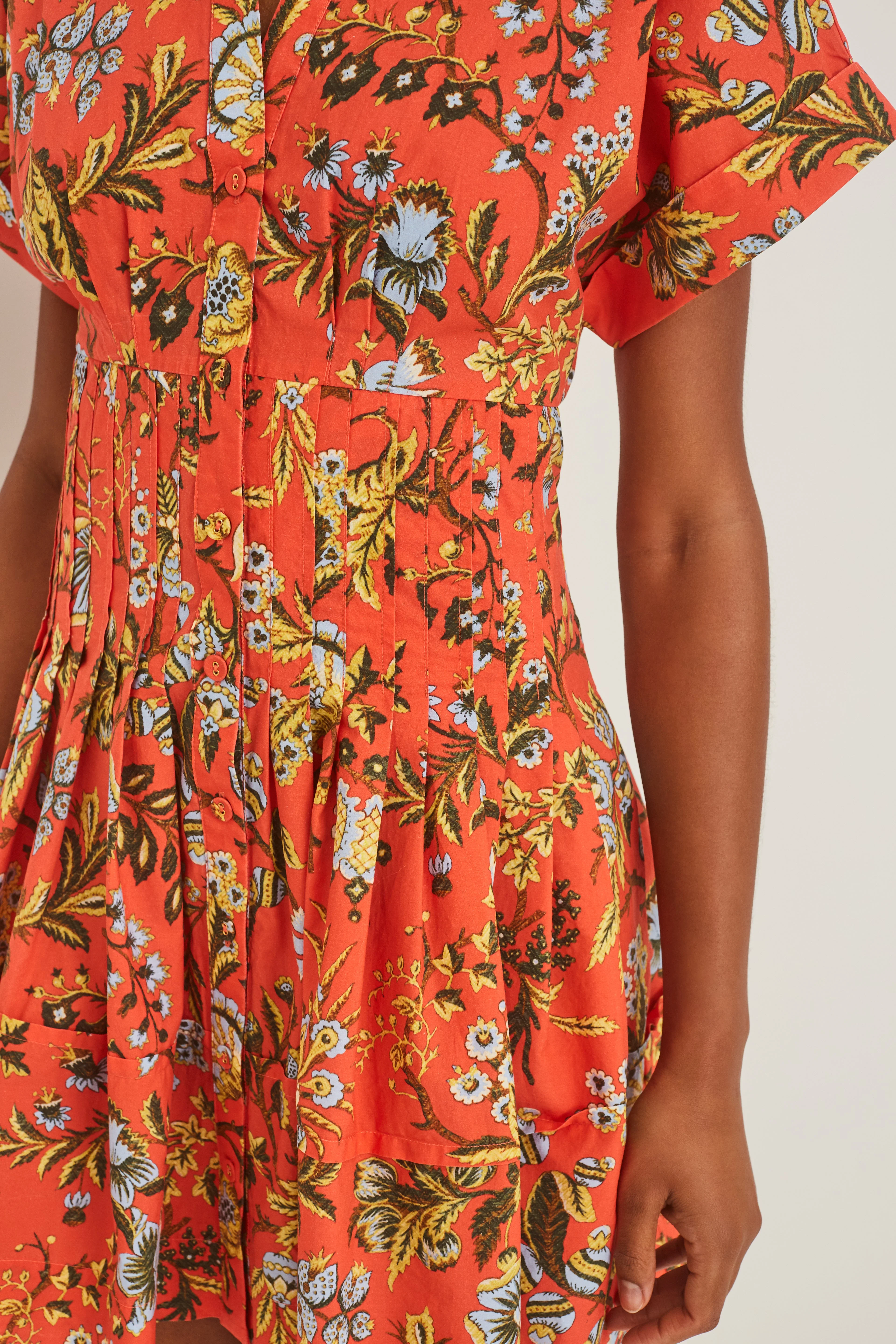 Cara Cara - Nash Mini Dress - Clover Orange - Image 4
