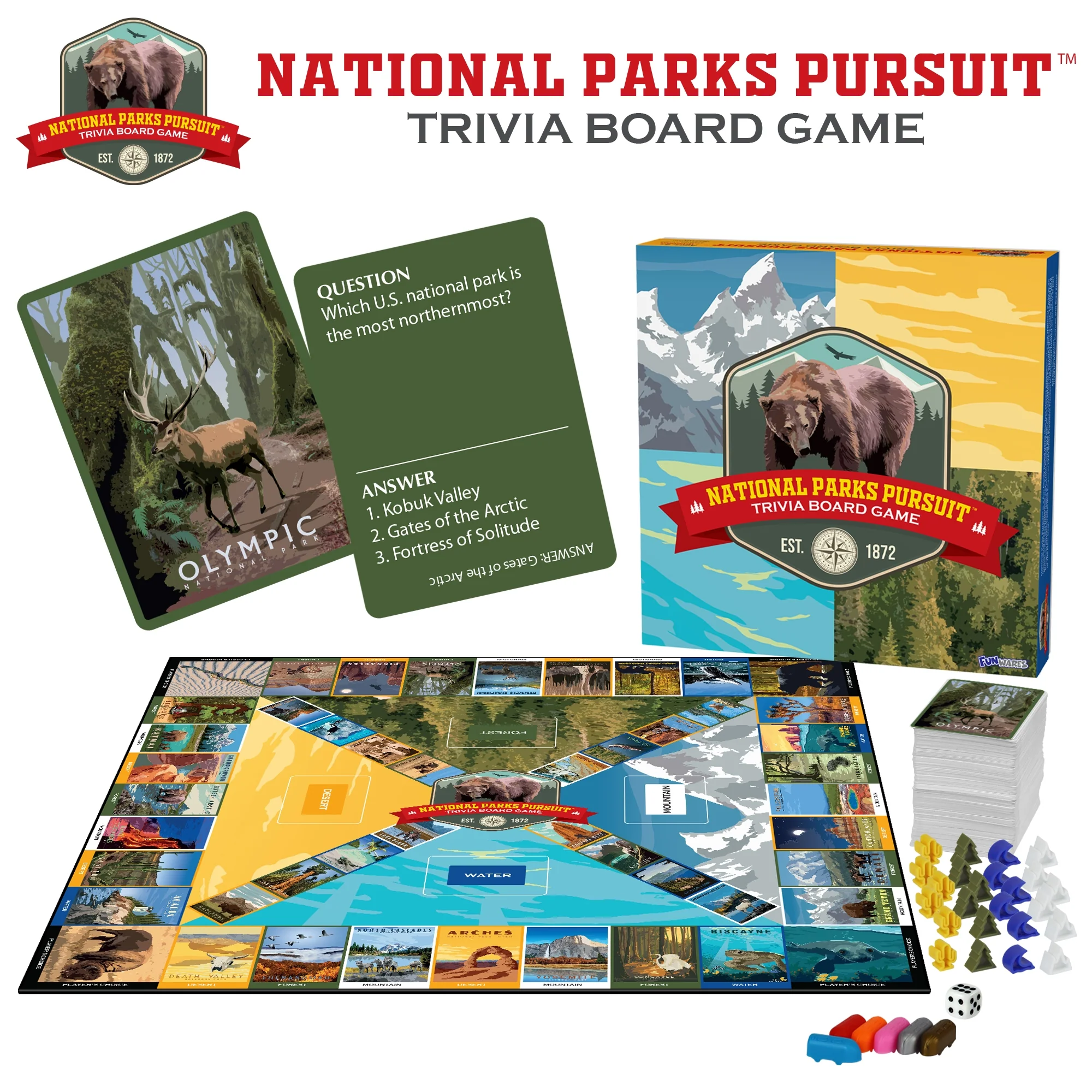 National Parks Pursuit Trivia Board Game - Image 3