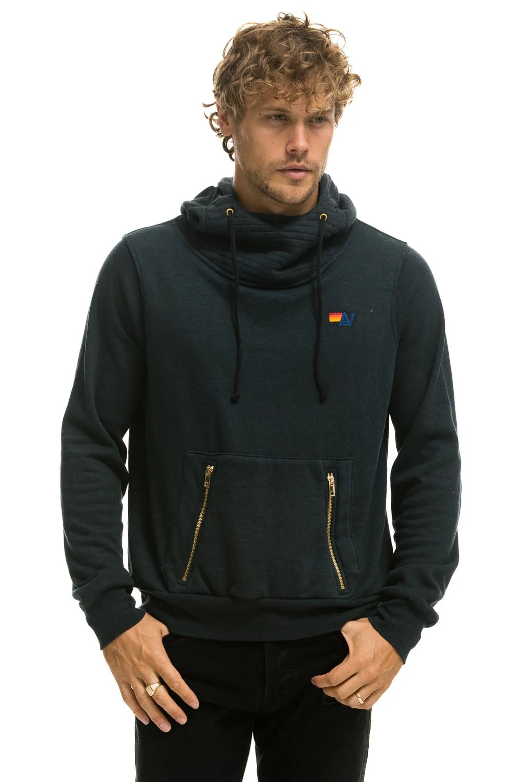 Aviator Nation - Ninja Pullover Hoodie - Charcoal - Image 4