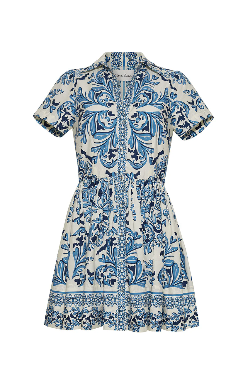 Cara Cara - Noor Mini Dress - Saltaire Light Blue - Image 2