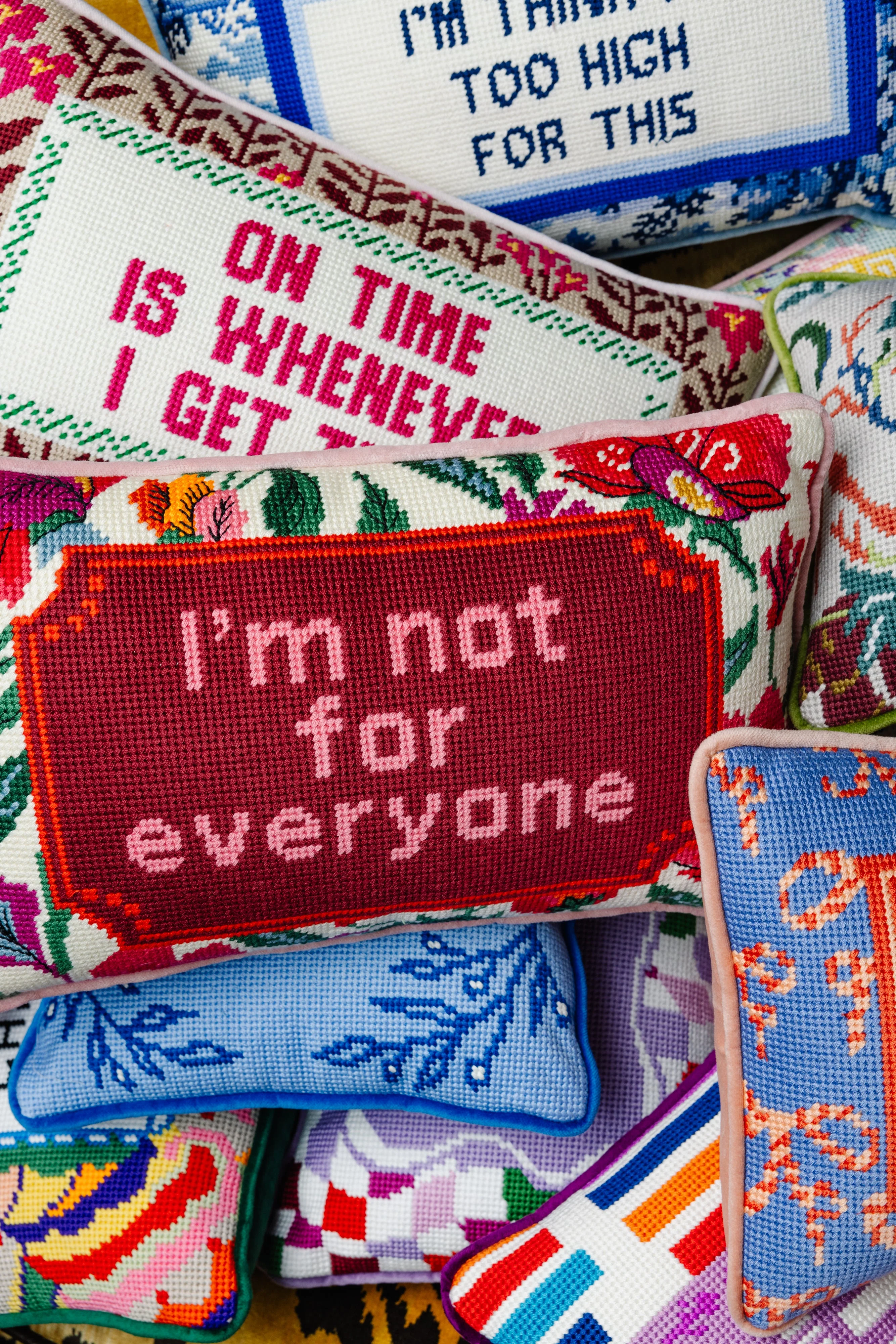 Not For Everyone Needlepoint Pillow - Image 3