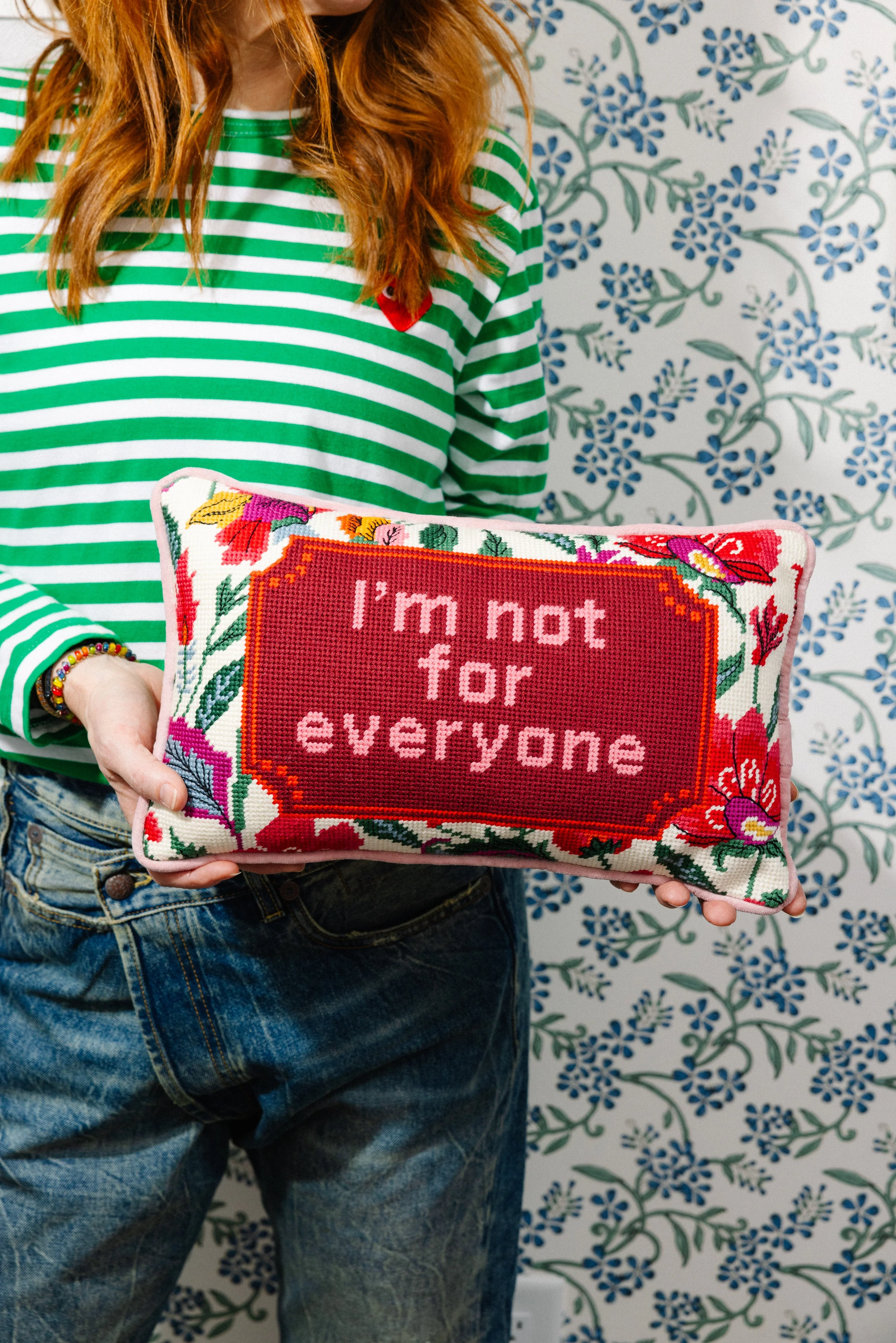Not For Everyone Needlepoint Pillow - Image 4
