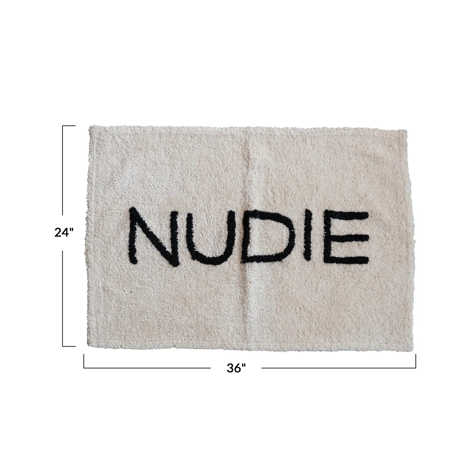 "Nudie" Cotton Tufted Bath Mat - Image 2