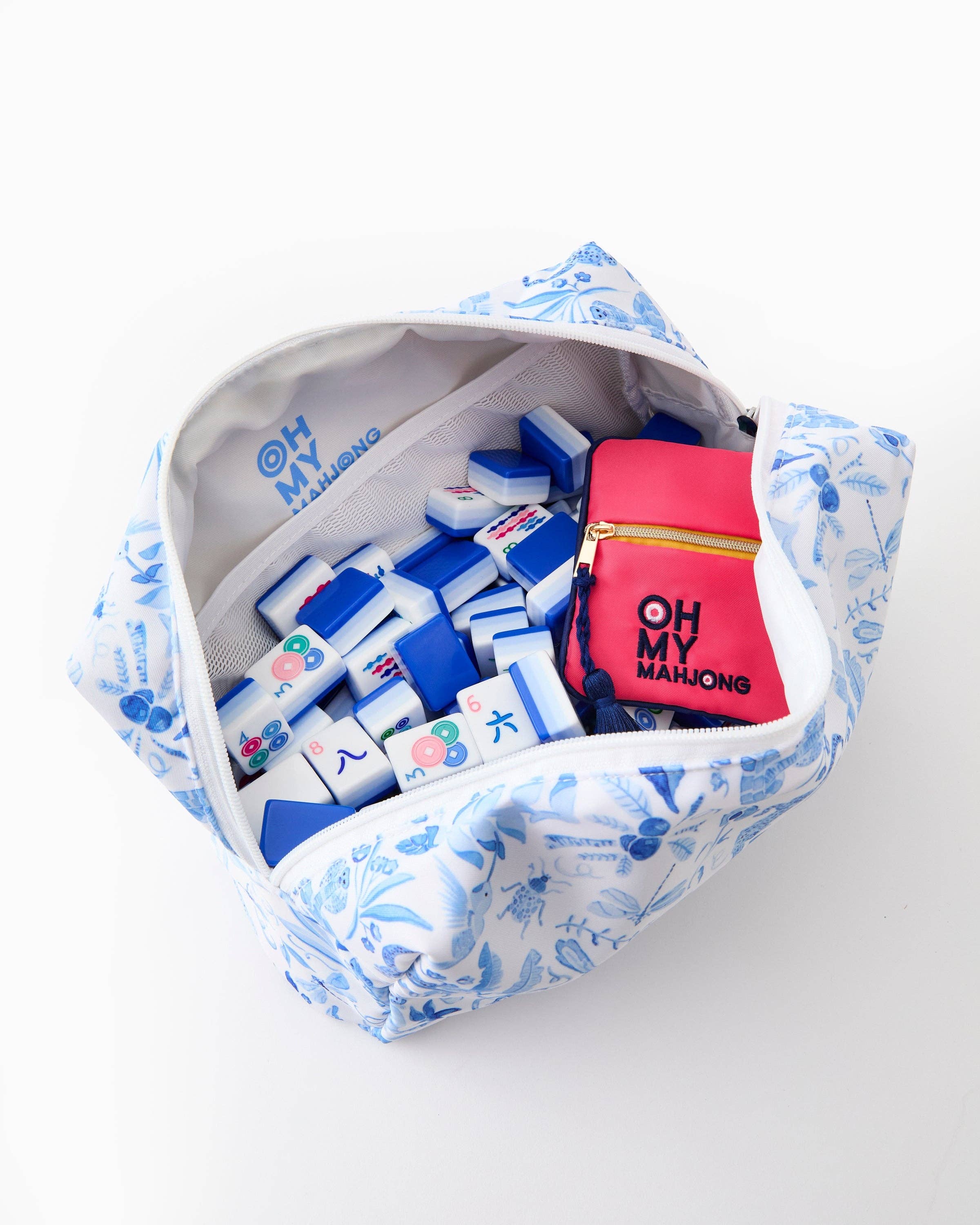 Oh My Mahjong - Amazon Blue Tile Storage Bag x Catherine Cartie Collab - Image 3