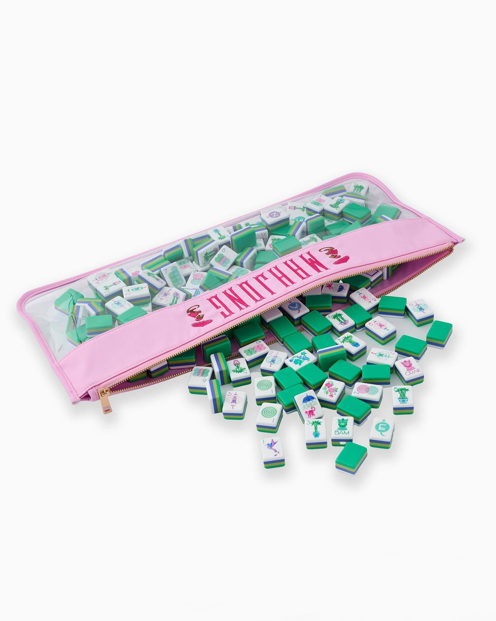 Oh My Mahjong - Cotton Candy Monkey Mahjong Bag - Image 2