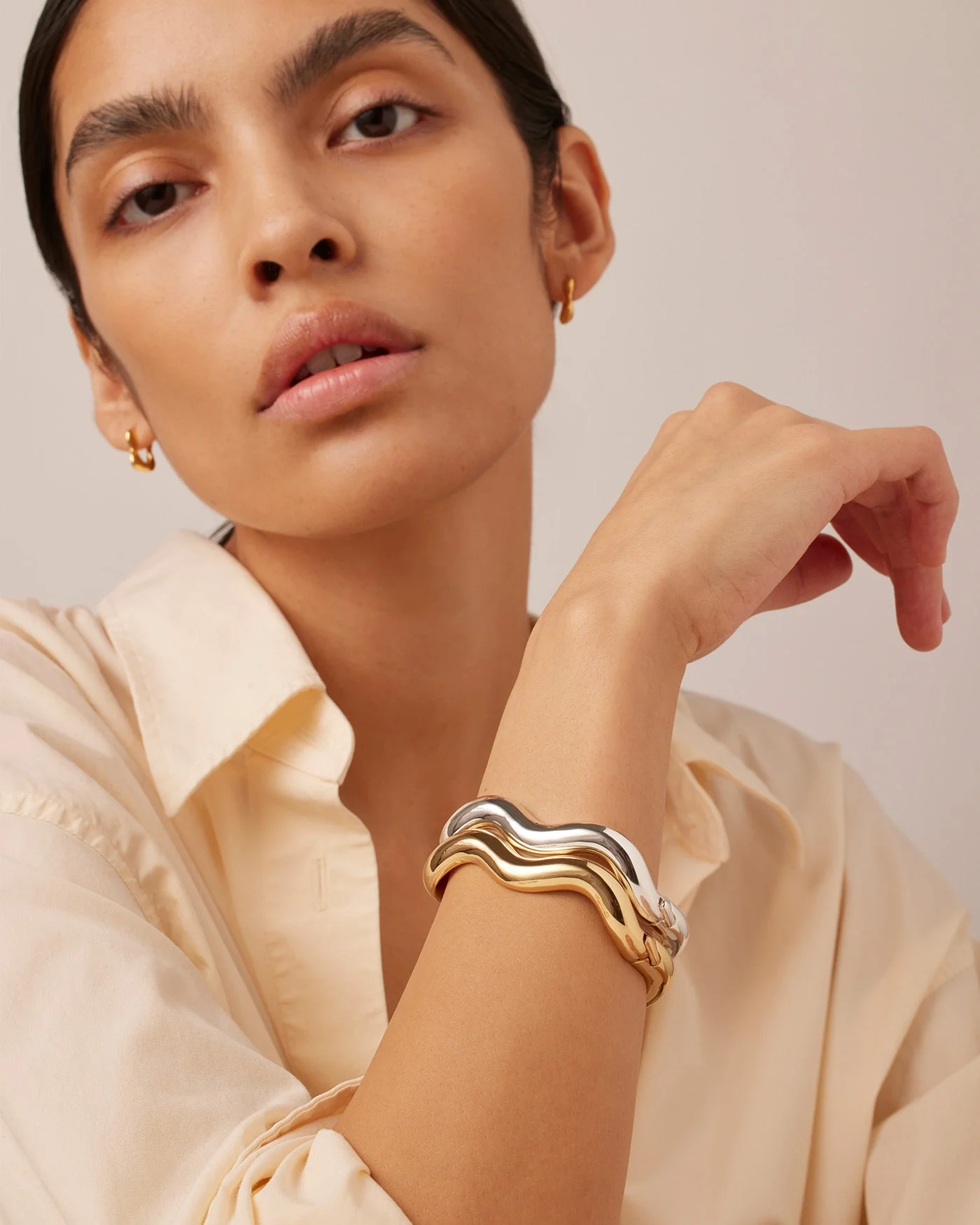 Jenny Bird - Ola Bangle - High Polish Silver - Image 4