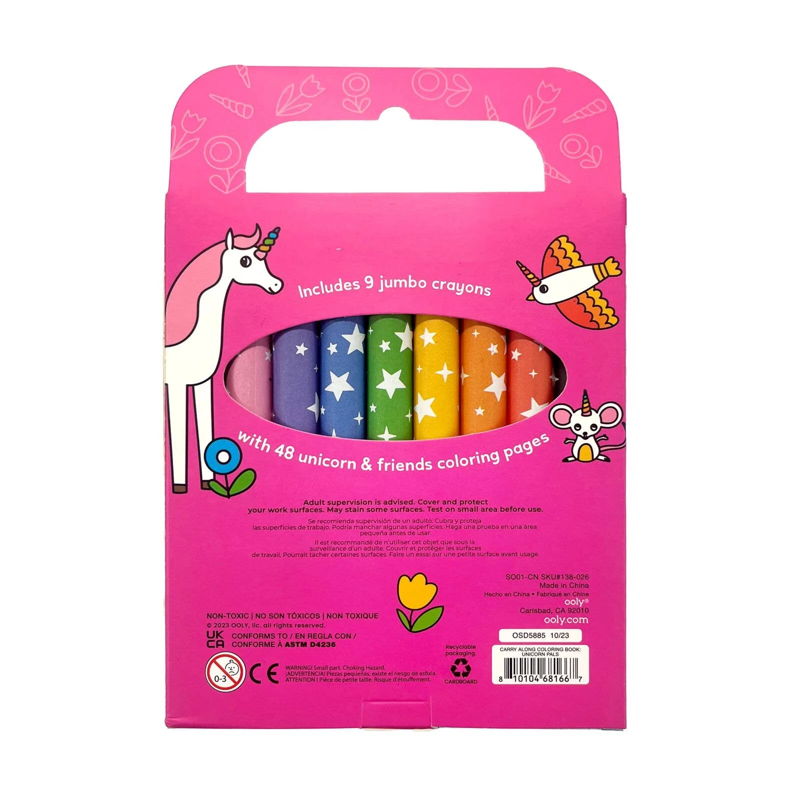 Carry Along Crayons & Coloring Book Kit - Unicorn Pals - Image 2