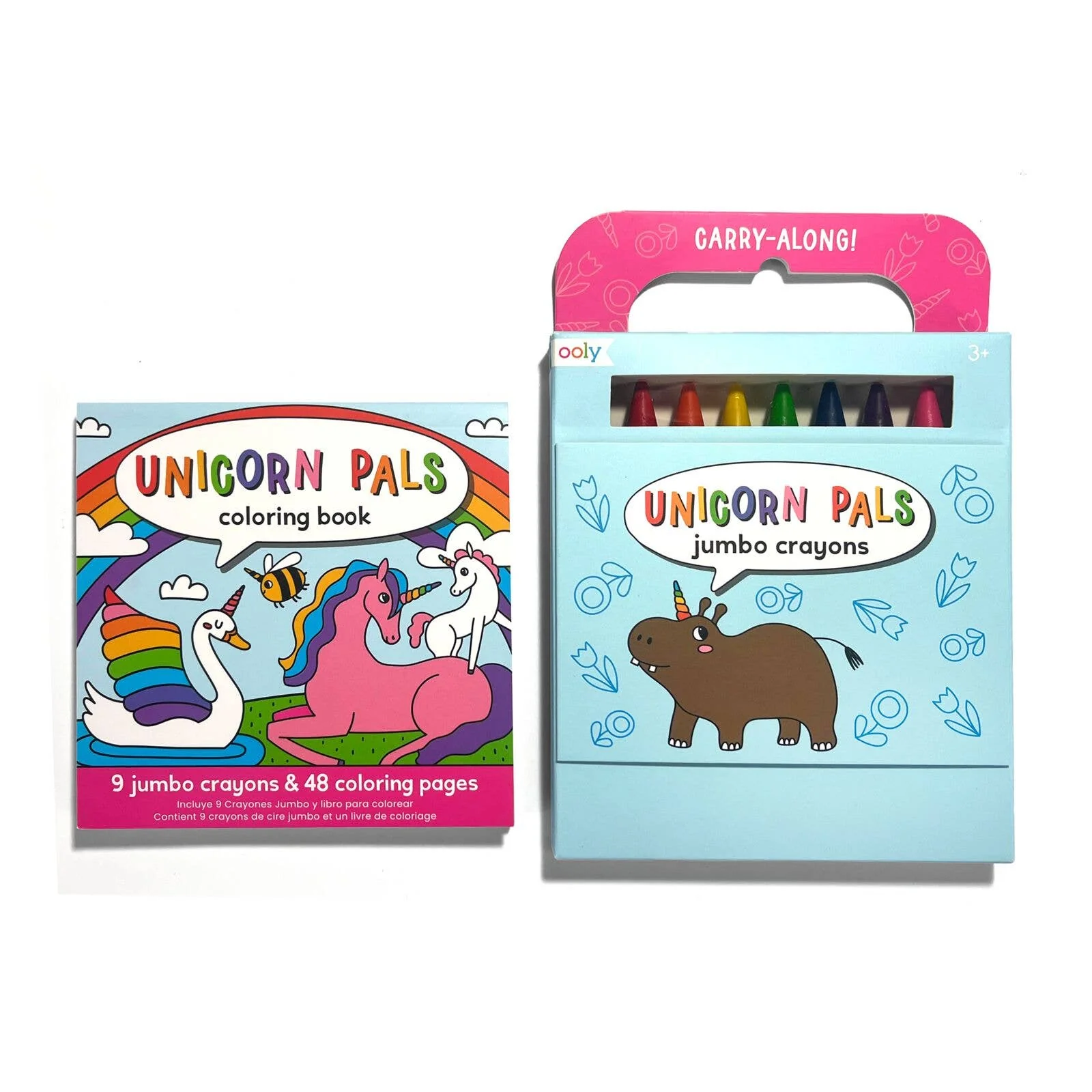 Carry Along Crayons & Coloring Book Kit - Unicorn Pals - Image 3