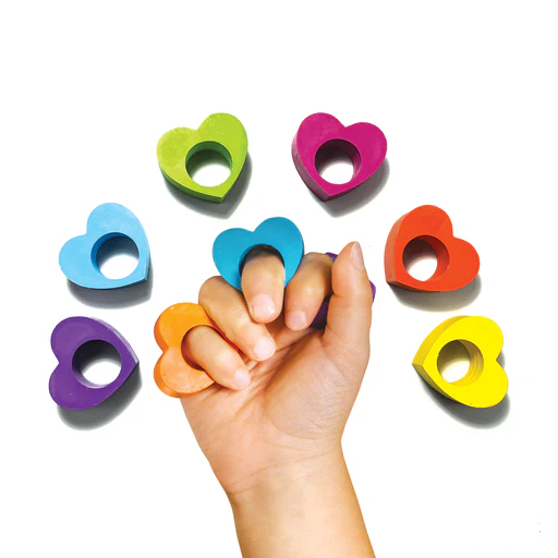 OOLY - Heart Ring Crayons - Set of 6 - Image 3