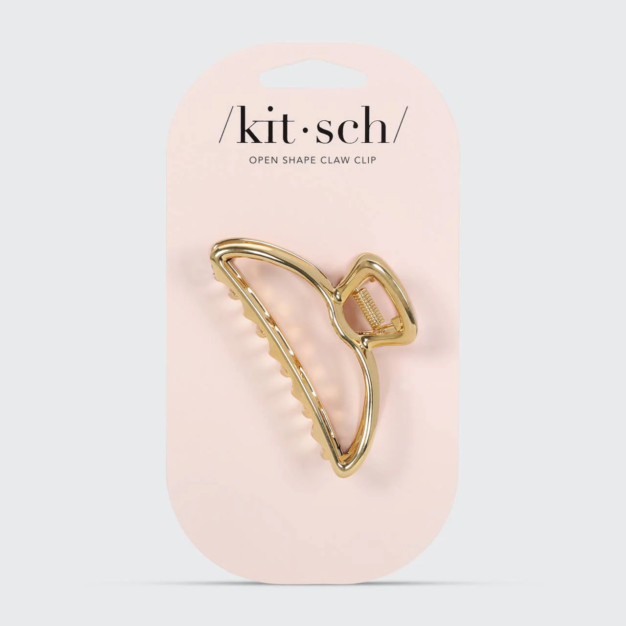 KITSCH - Open Shape Claw Clip - Gold - Image 2
