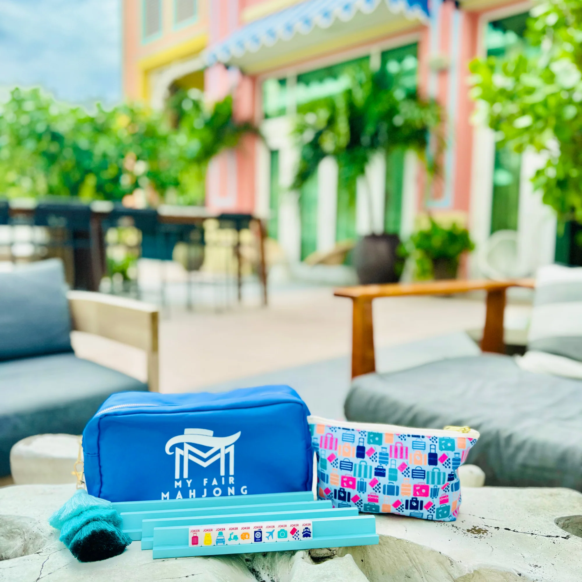 Peace Love Mahjong - Card Clutch - Image 4