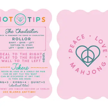 Peace Love Mahjong - Mahjong Tile Shufflers - Set of 2 - Image 5