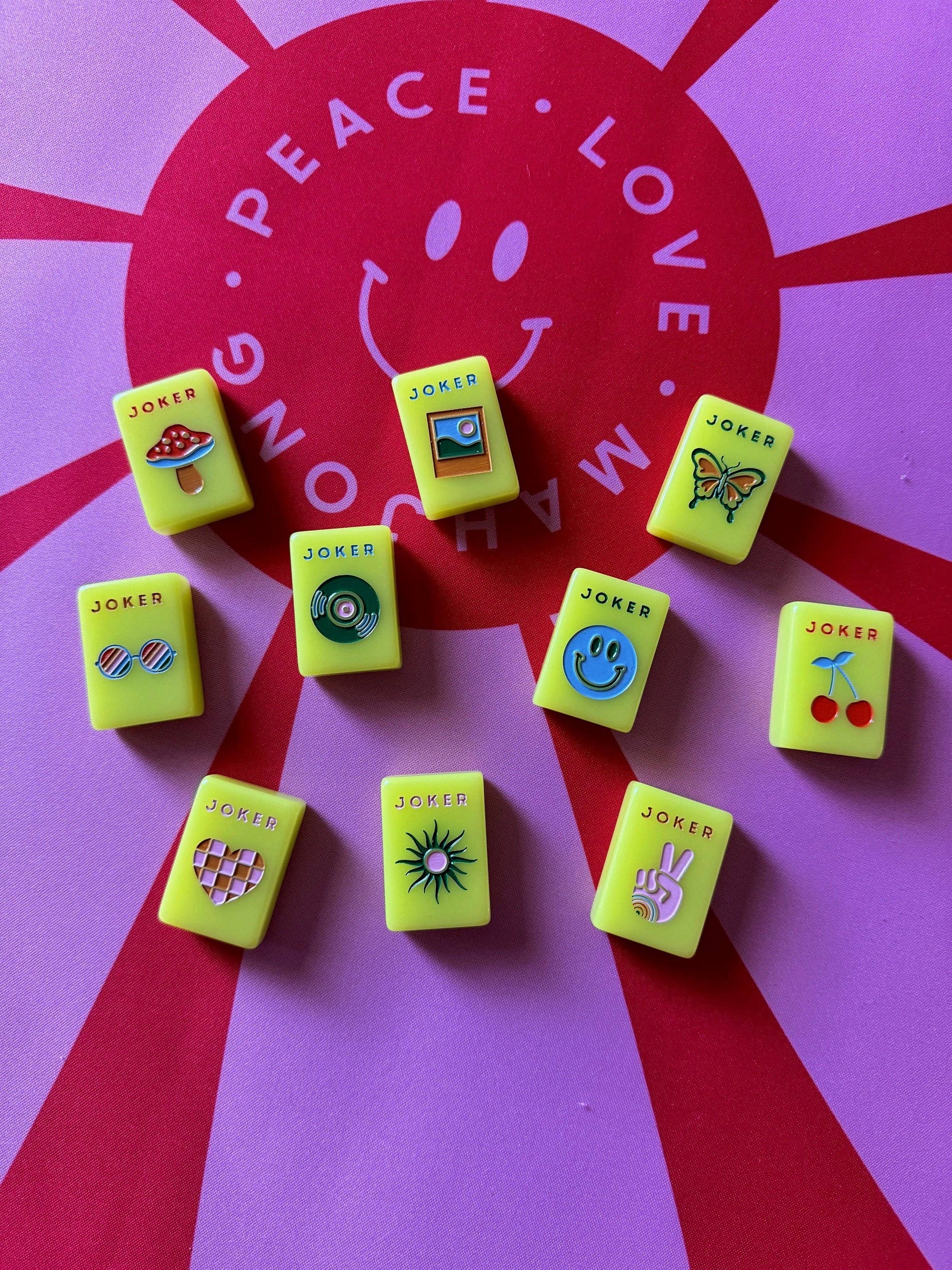 Peace Love Mahjong - Mod Tiles - Chartreuse - Image 6