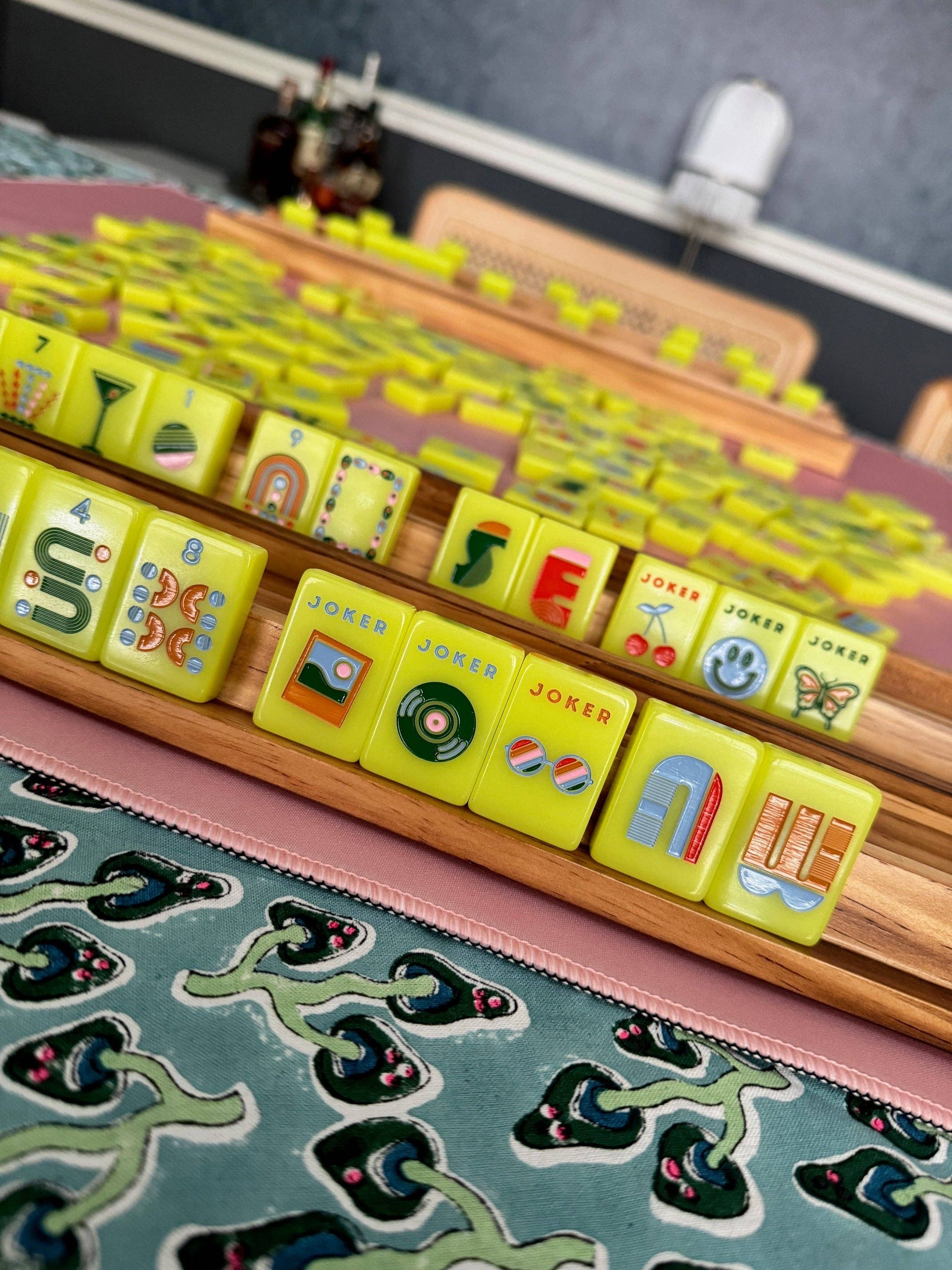 Peace Love Mahjong - Mod Tiles - Chartreuse - Image 8