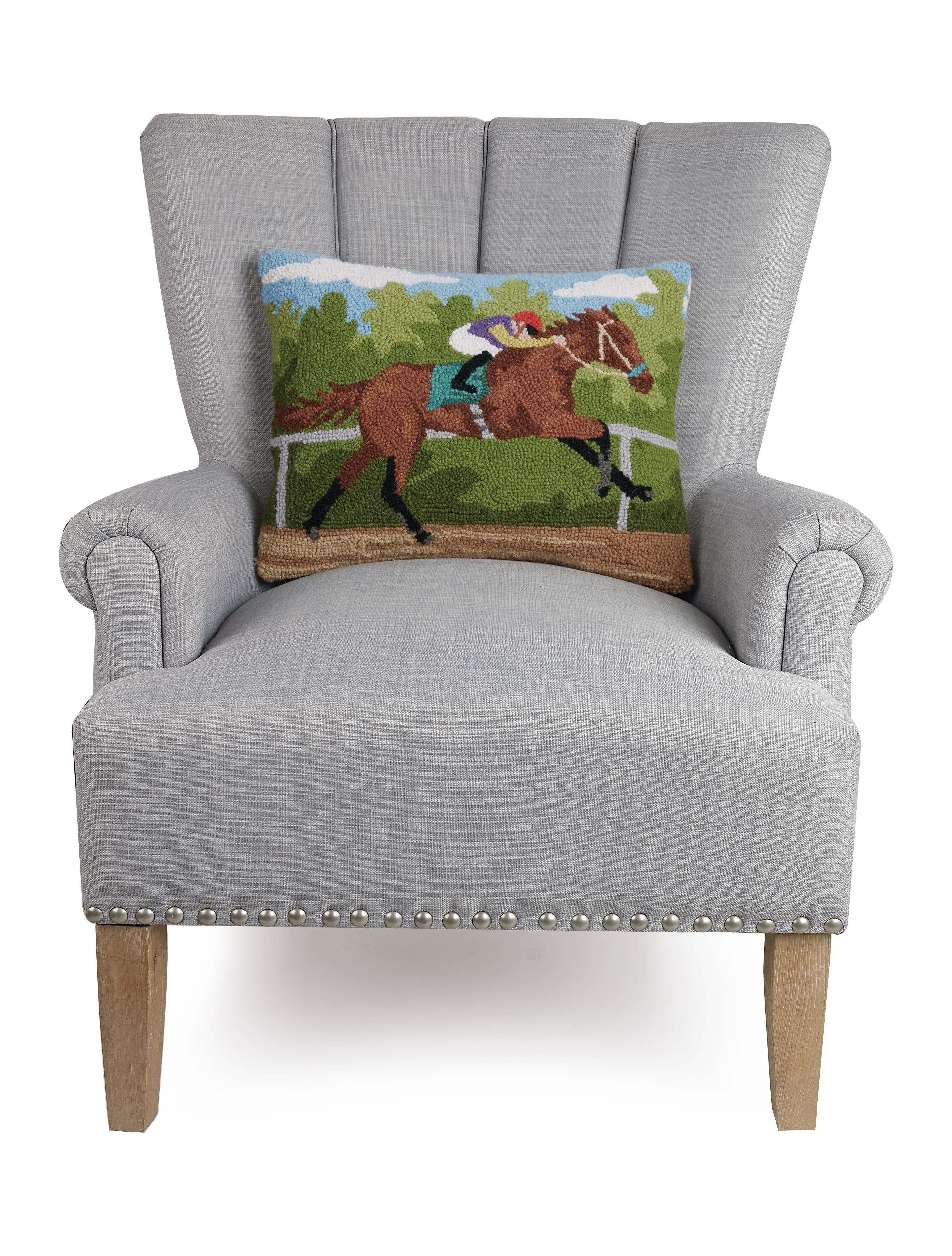 Racing Horse Hook Pillow - Image 2