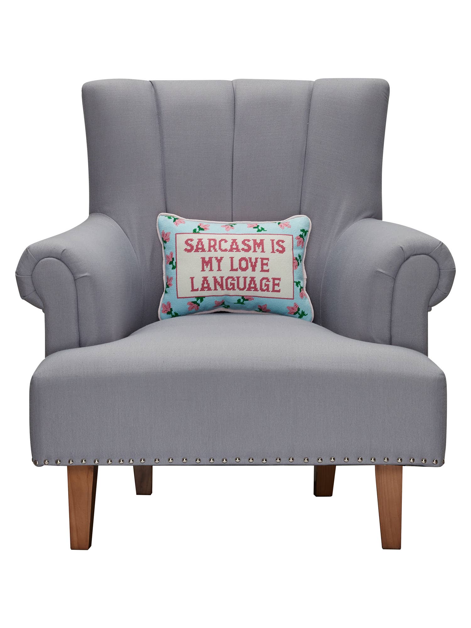 Sarcasm Is My Love Embroidered Pillow - Image 3