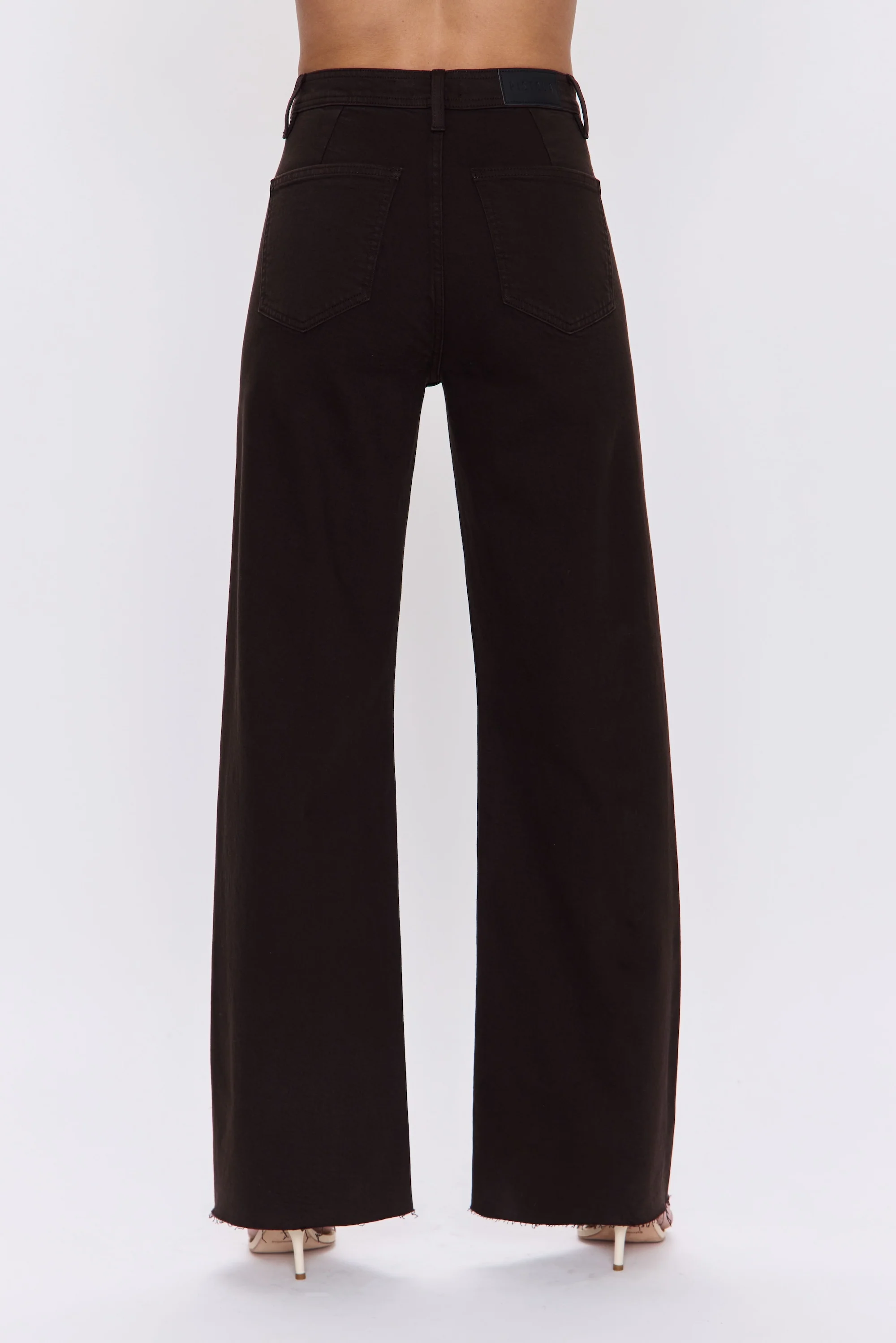 Pistola - Penny High Rise Wide Leg - Mocha - Image 4