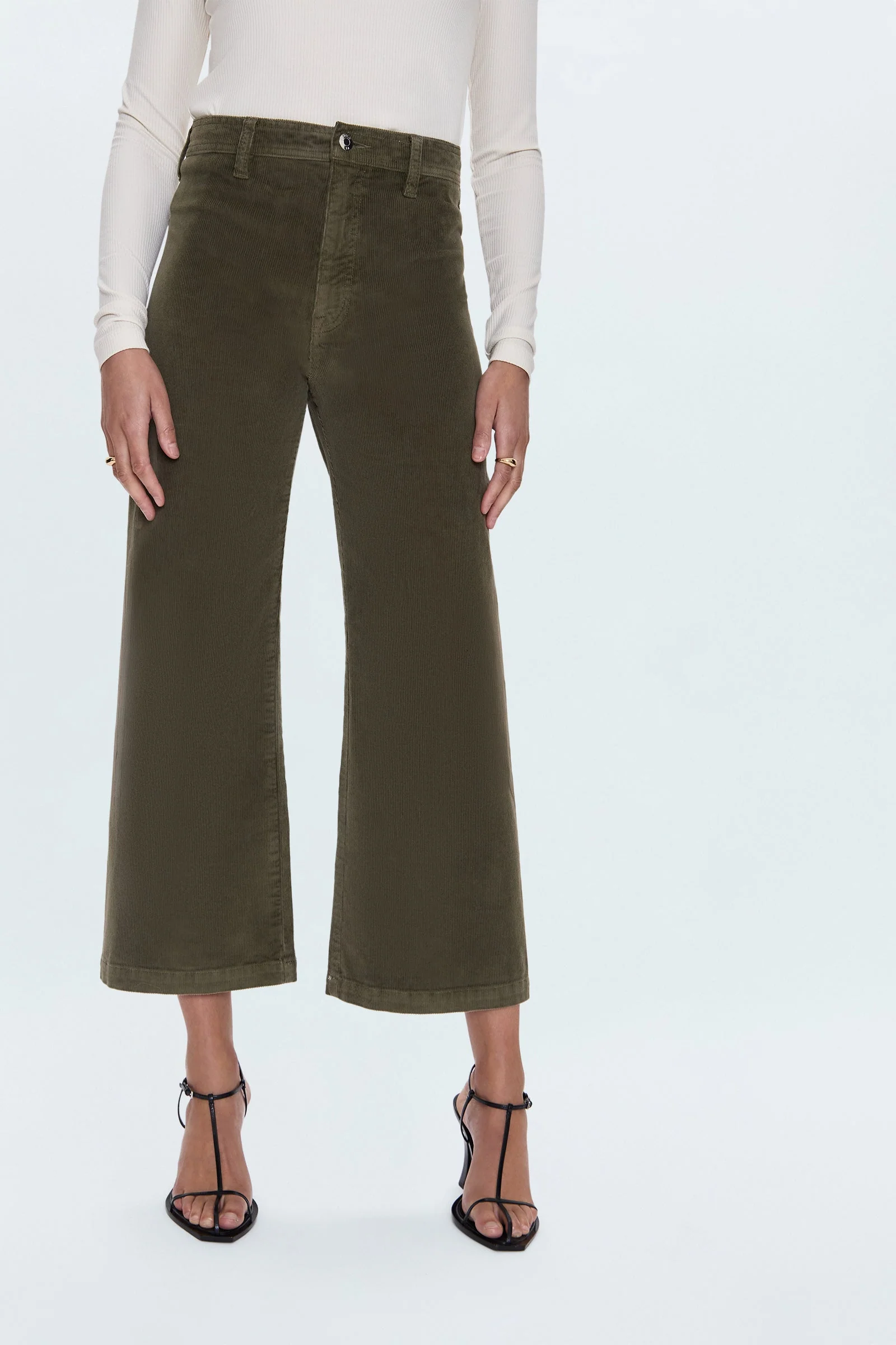 Pistola - Penny Crop High Rise Wide Leg Pant - Sequoia - Image 8