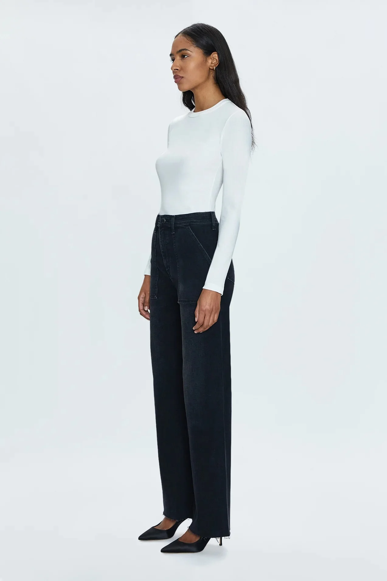 Pistola - Penny High Rise Wide Leg Jean - Collins - Image 3