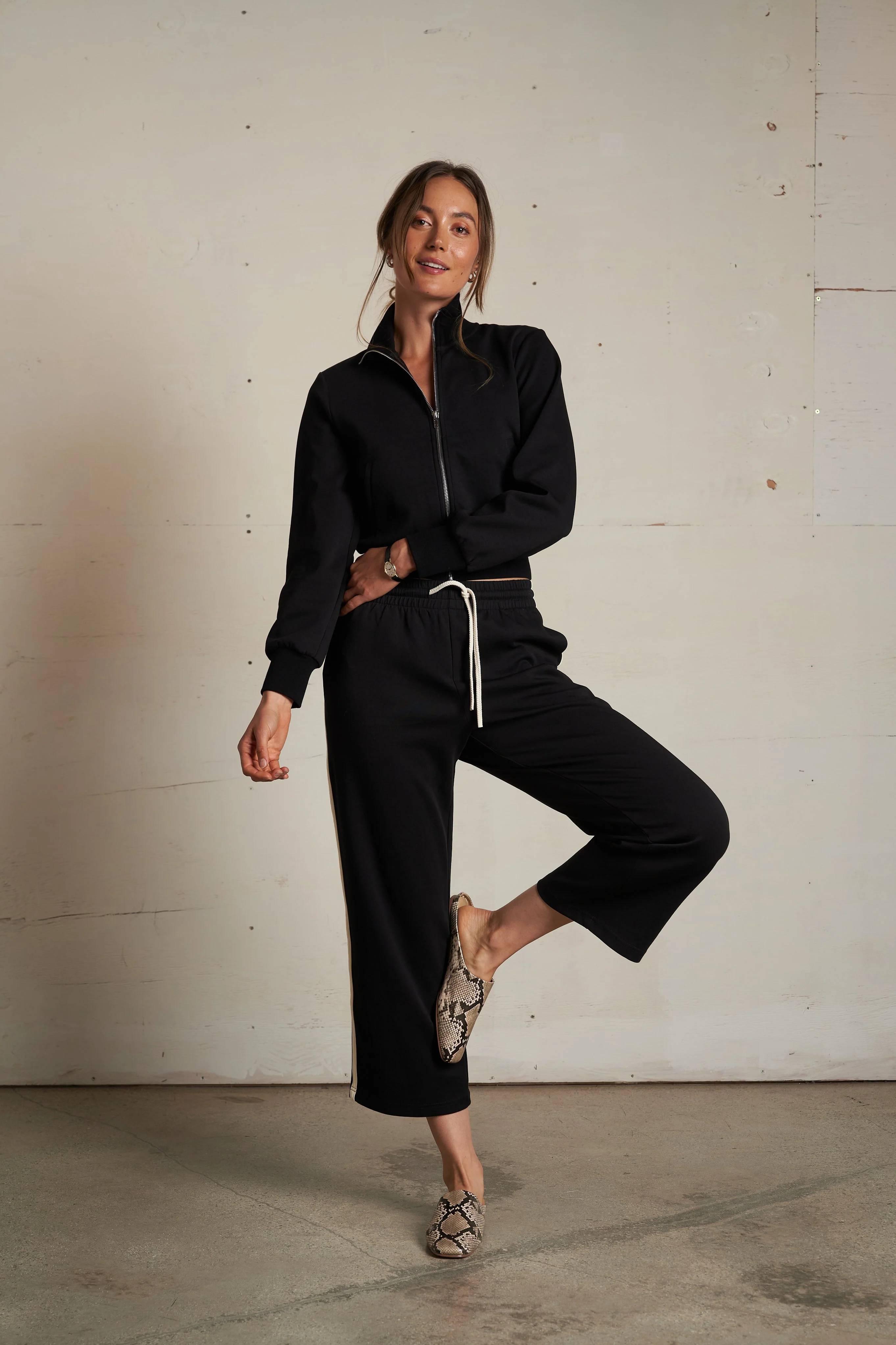 PerfectWhiteTee - Claud Travel Track Pant - True Black - Image 3