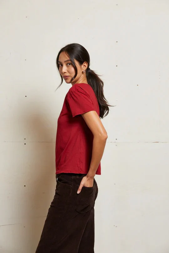 PerfectWhiteTee - Harley Boxy Crew Tee - Maple - Image 3