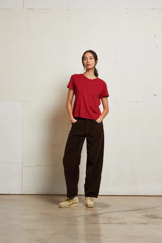 PerfectWhiteTee - Harley Boxy Crew Tee - Maple - Image 4
