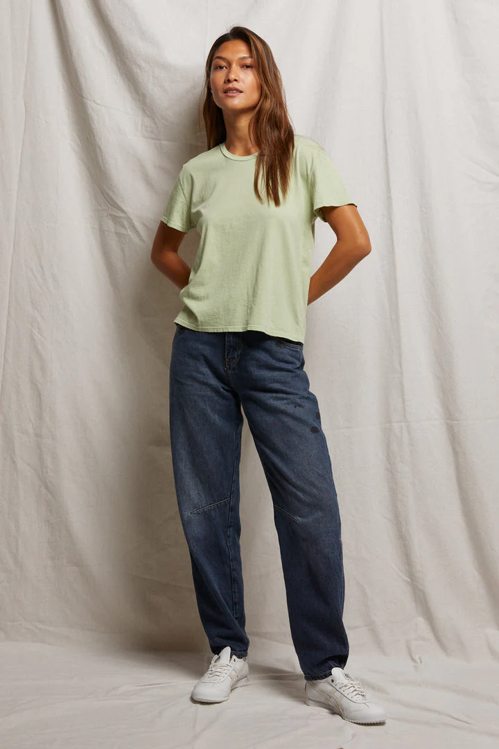 PerfectWhiteTee - Harley Boxy Crew Tee - Pistachio - Image 2