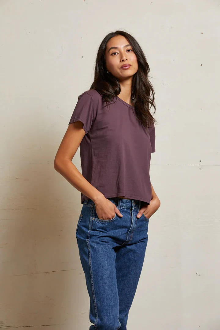 PerfectWhiteTee - Harley Boxy Crew Tee - Plum - Image 3