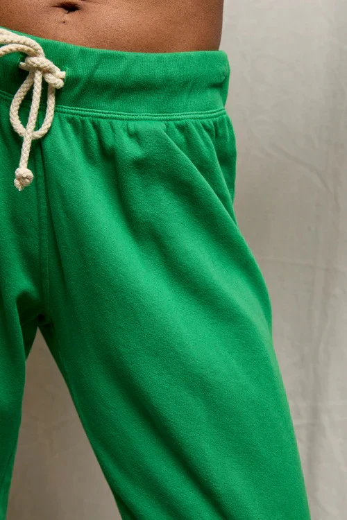 PerfectWhiteTee - Jamaica Beach Fleece Capri Pant - Grass - Image 3