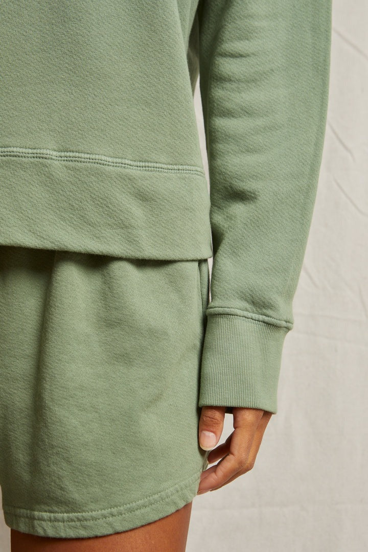 PerfectWhiteTee - Layla French Terry Sweatshorts - Aloe - Image 3