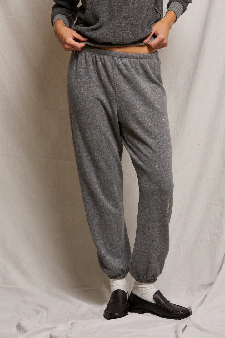 PerfectWhiteTee - Stevie Fleece Easy Sweatpants - Dark Heather Grey