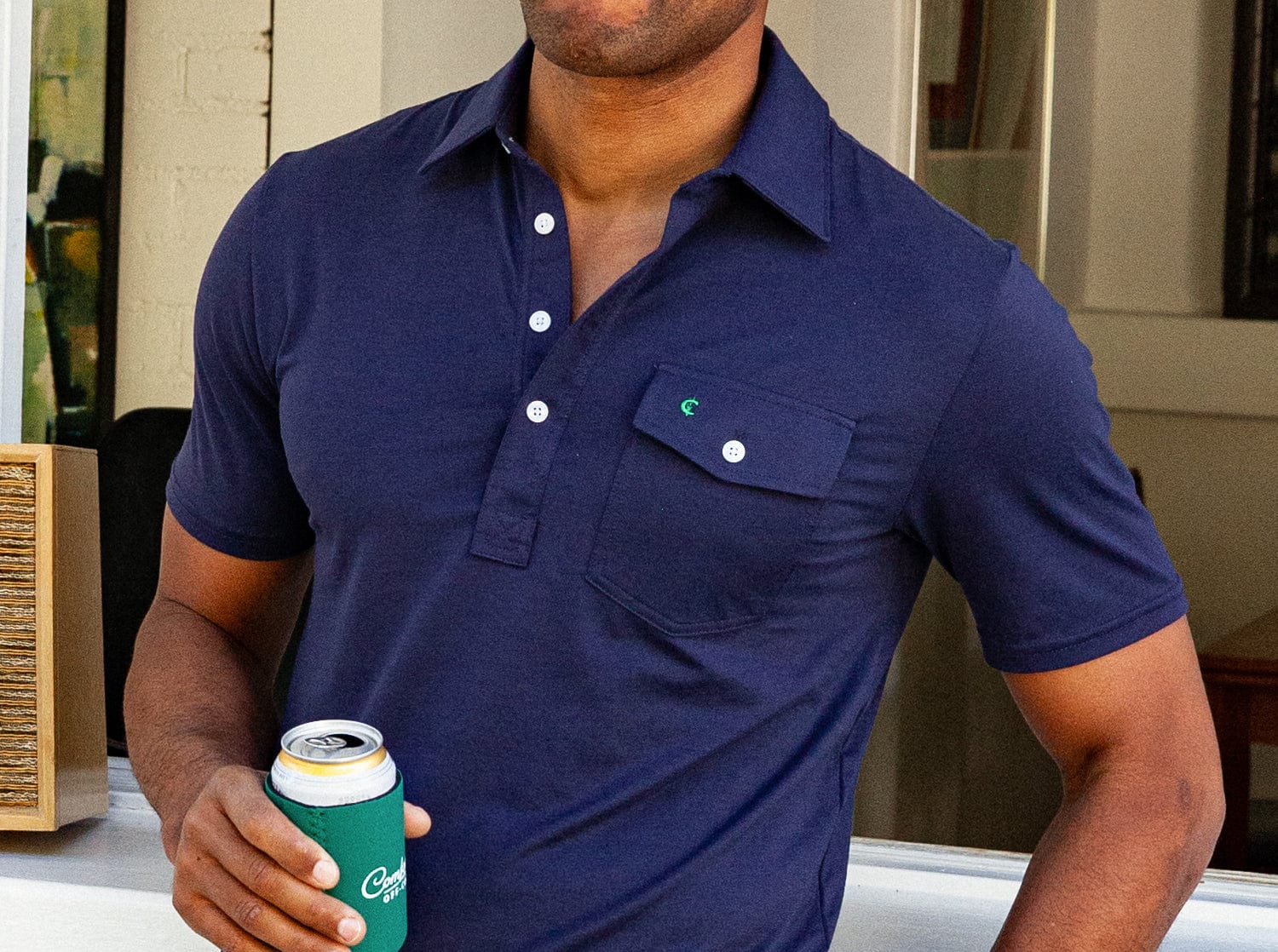 Criquet - Performance Players Shirt - Nassau Navy - Image 2