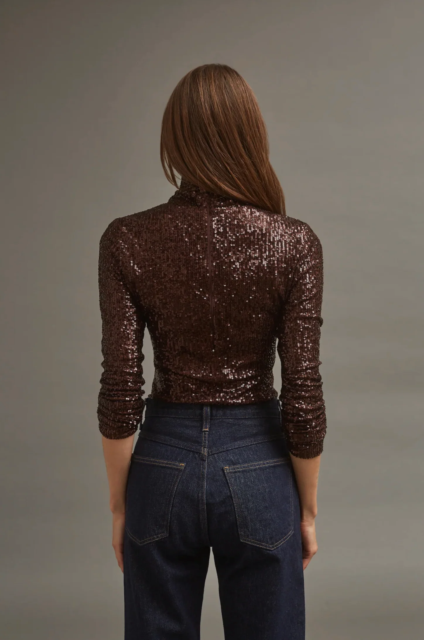 Cara Cara - Piper Top - Brown Sequin - Image 3