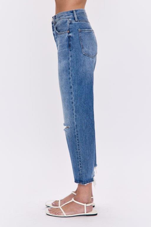 Pistola - Cassie Crop High Rise Straight - Honor Distressed - Image 3