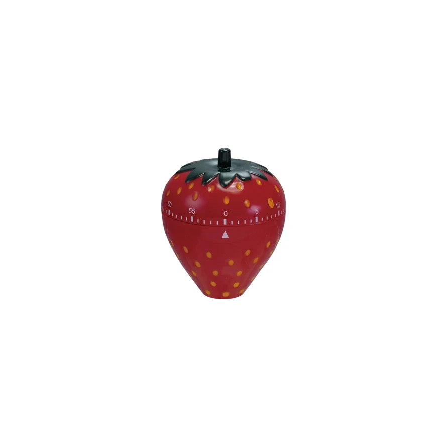Plastic Strawberry Shaped 1 Hour Twist Timer