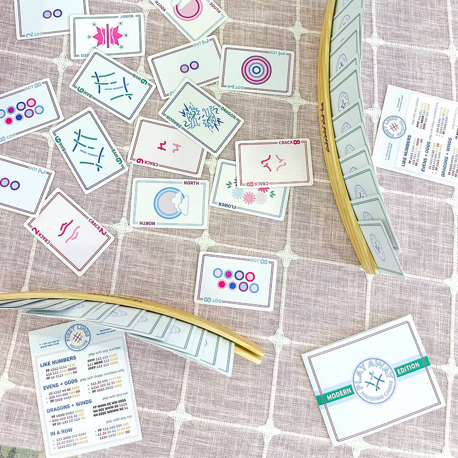 Play Away Cards - First Lines Simplified Mahjong Line Cards for beginners - Image 2