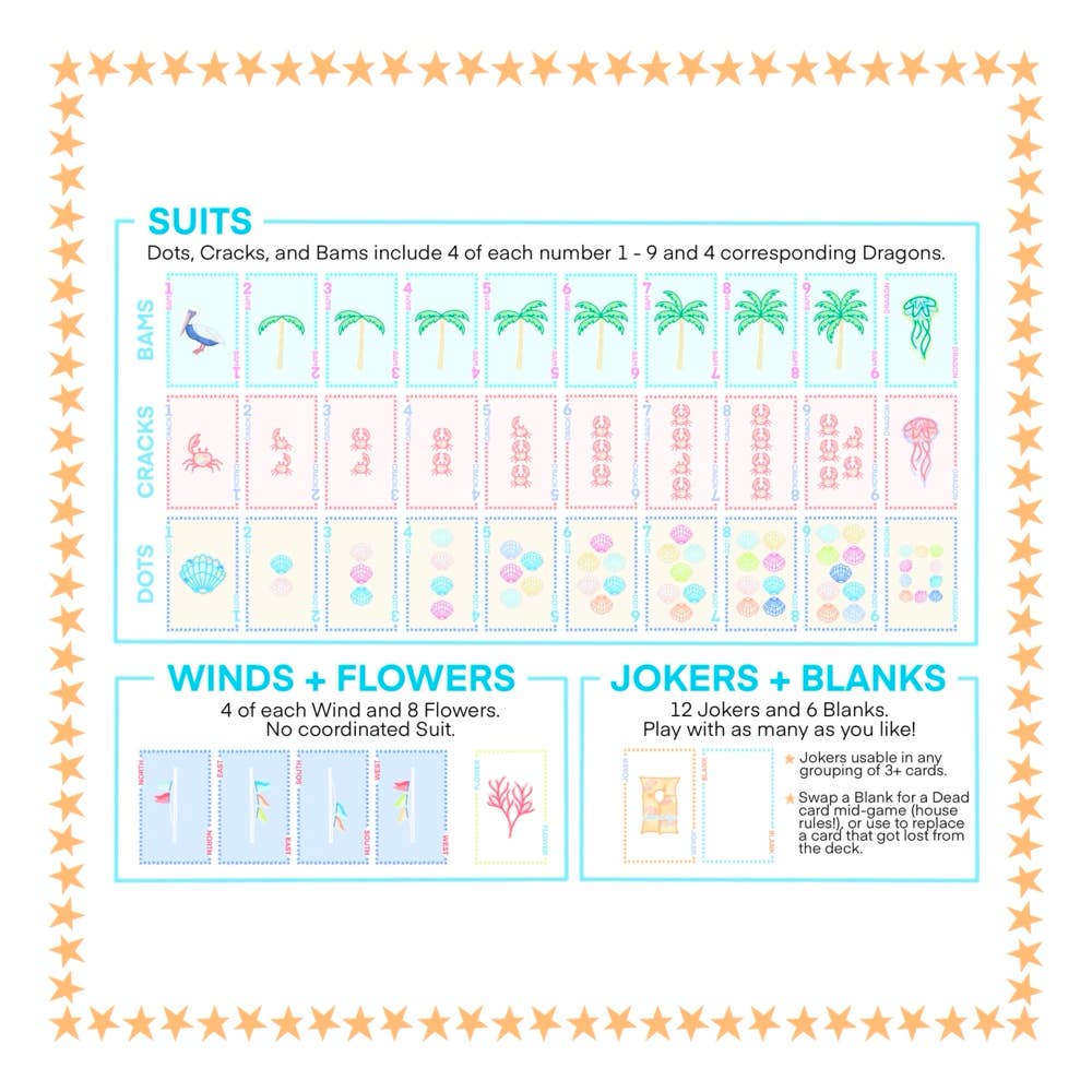 Play Away Cards - Play Away Mahjong - Beach Playing Card Deck - Image 5